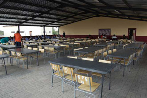 Dining area at Eiseb Primary School Hostel